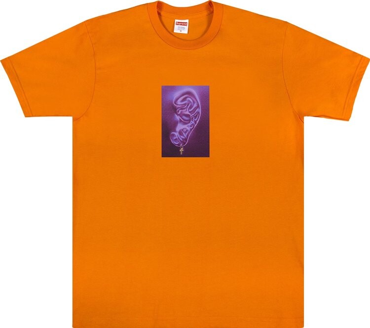 

Футболка Supreme Ear Tee 'Orange', оранжевый