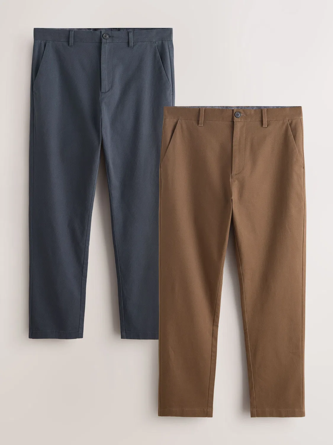 Брюки чинос, 2 шт., Neutral/Navy Next