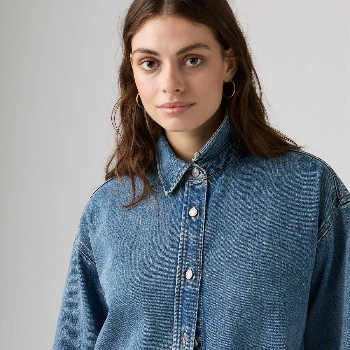 Джинсовая рубашка Jordan на пуговицах Levi's, Losing My Mind - Blue — фото 2