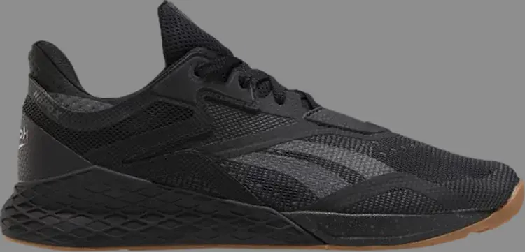 

Кроссовки nano x 'black gum' Reebok, черный