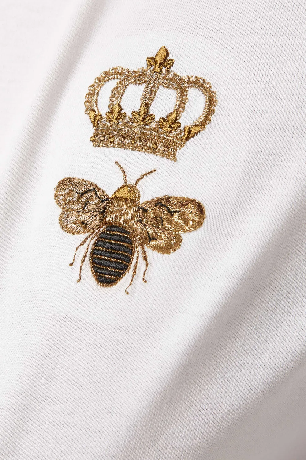 Футболка с коротким рукавом Crown Bee Dolce & Gabbana, белый — фото 4