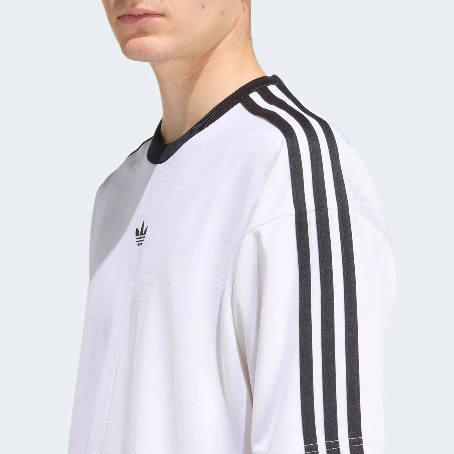 Мужская футболка джерси с принтом Adidas Originals, White — фото 3