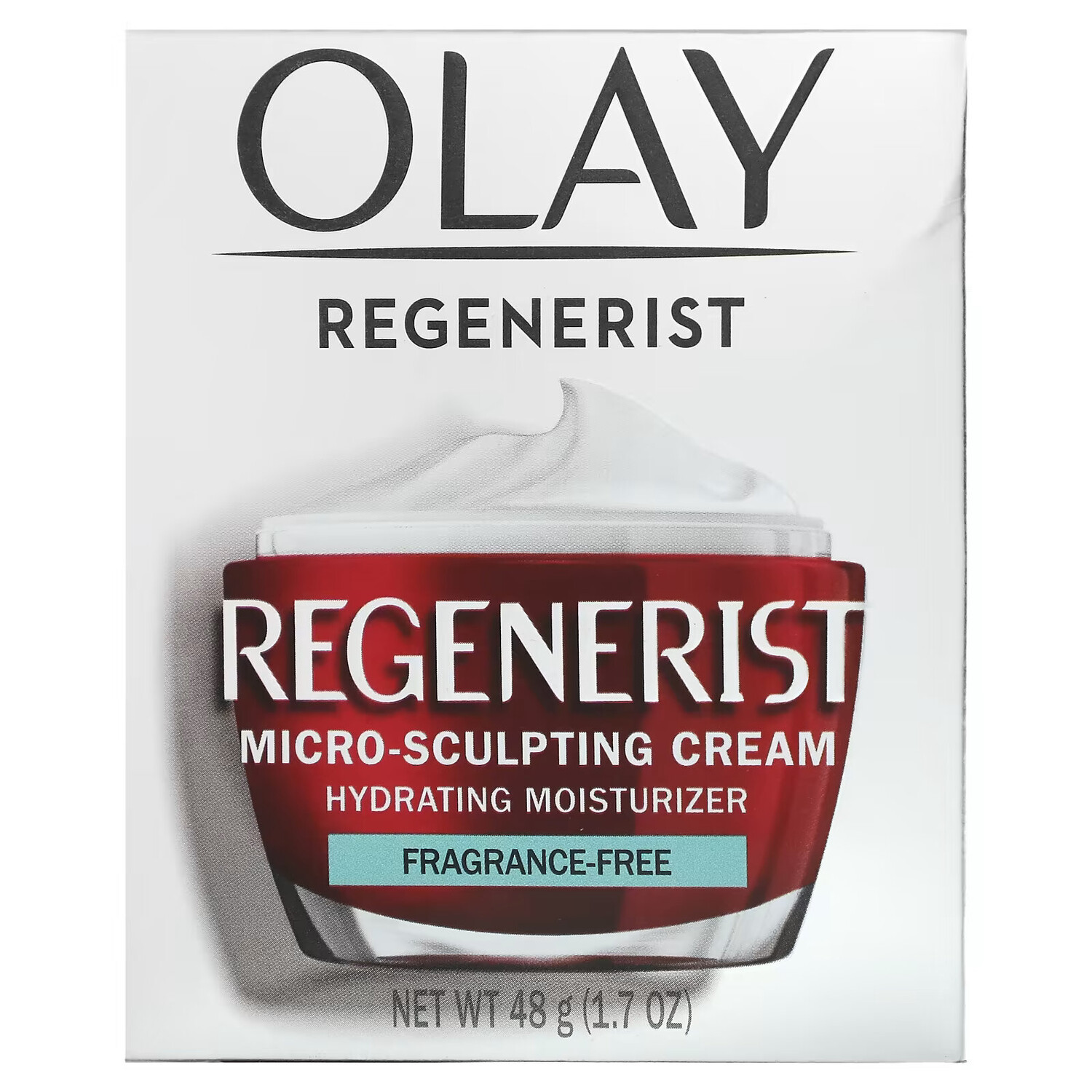 Olay, Regenerist, микромоделирующий крем, без отдушек, 48 г (1,7 унции) — фото 3