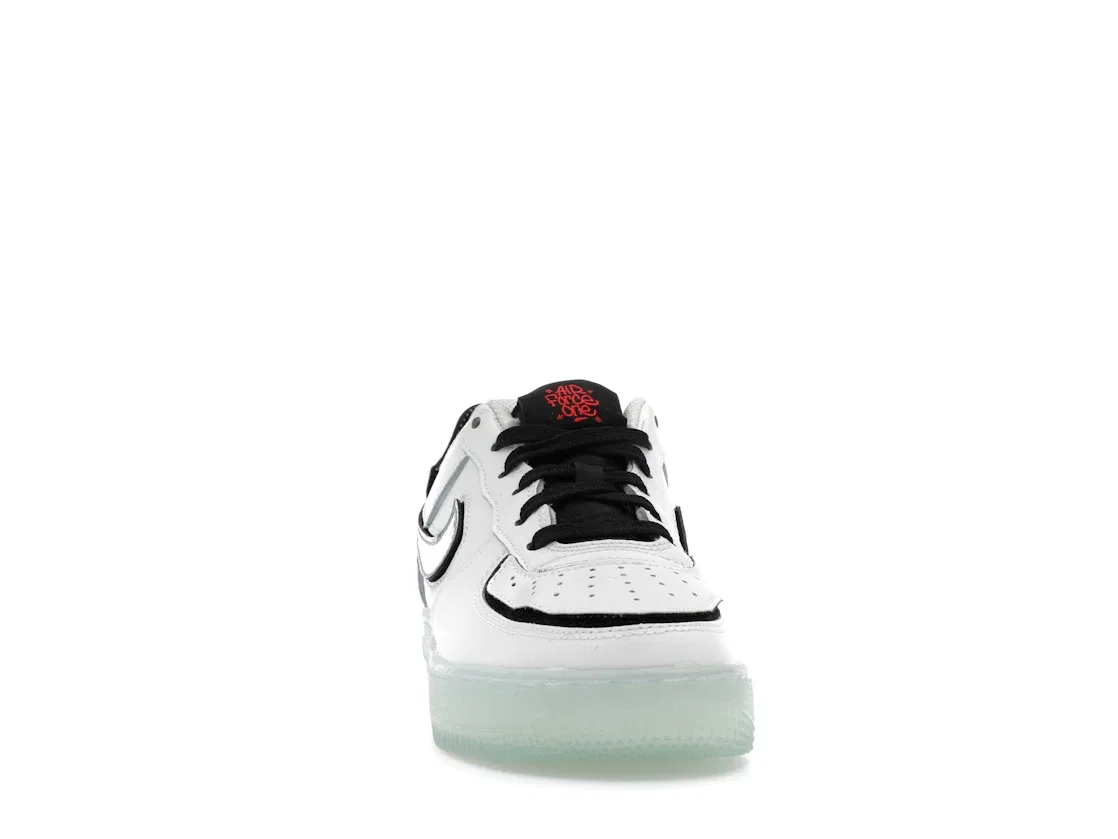 Детские кроссовки Lifestyle Nike Air Force 1/1 Low, Summit White/Black/Fusion Red/Multi-Color — фото 2