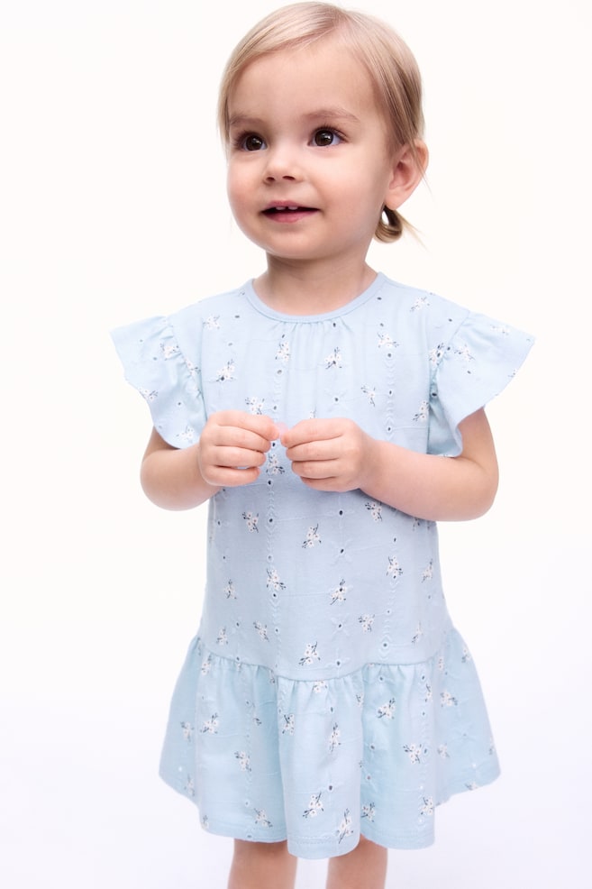 

Платье с вышивкой ришелье H&M, мультиколор