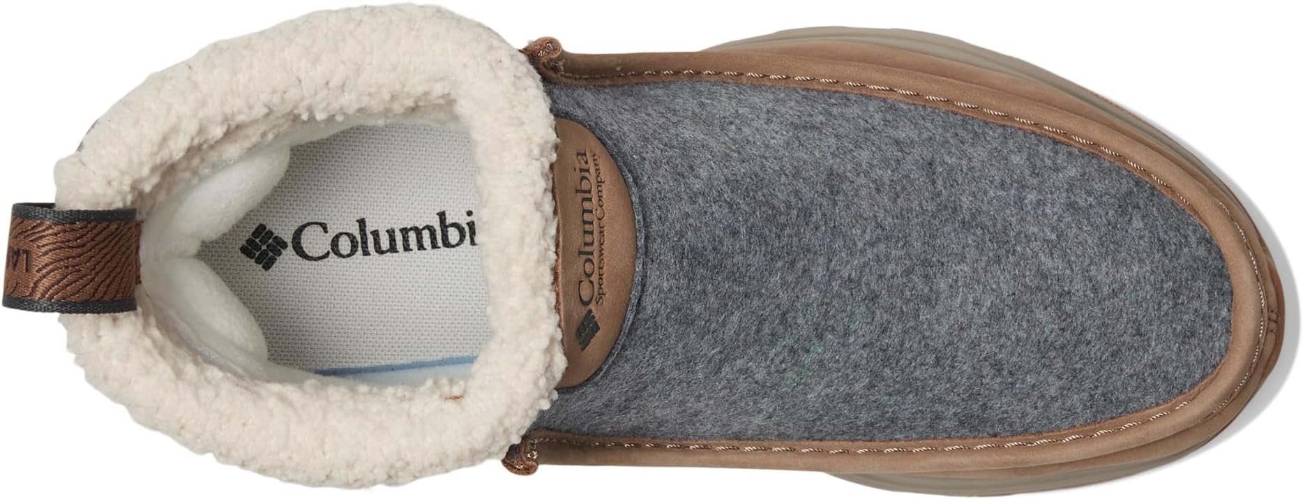 Женские ботинки Columbia Landroamer Cozy из нубука и войлока, серо-бежевый — фото 2