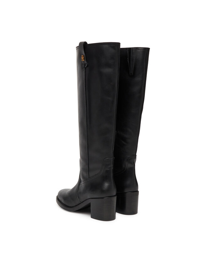 Сапоги Riding Lthr Long Boot Block Heel FW0FW08777 Tommy Hilfiger, черный — фото 3