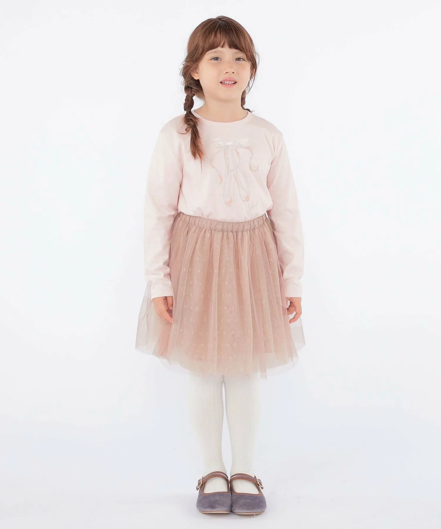 Детская юбка-трапеция: 100–130 см / Юбка из тюля SHIPS KIDS, Pink — фото 4