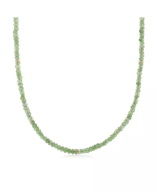 

Ожерелье из 14-каратного золота с бусинами перидота The Lovery, peridot