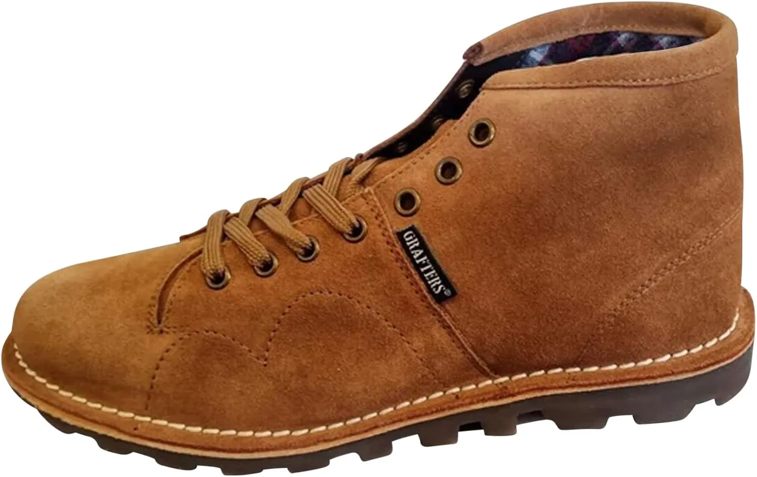 Grafters Monkey - Мужские кожаные ботильоны - Стиль 60-х - Модный стиль, Navy — фото 3