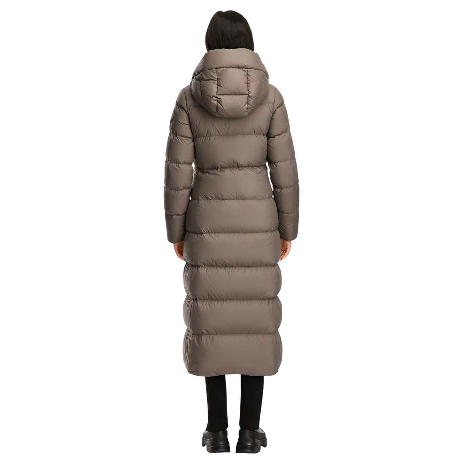 (WMNS) Пуховик Canada Goose Mystique, тональная этикетка, цвет «серо-коричневый» — фото 4
