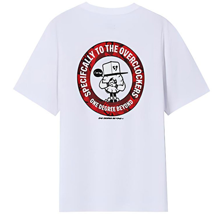 

361° Футболка мужская белая с круглым вырезом умеренно прямого кроя