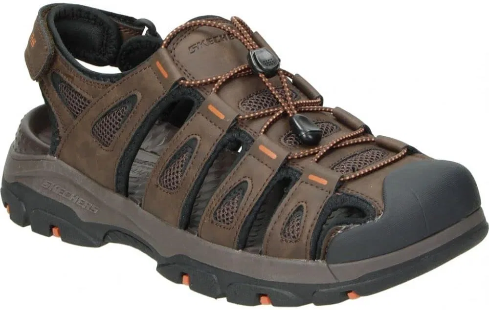 Сандалии Skechers Tresmen - коричневые Outseen — фото 2