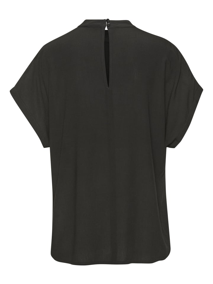 

Блузка с короткими рукавами черного цвета LASCANA