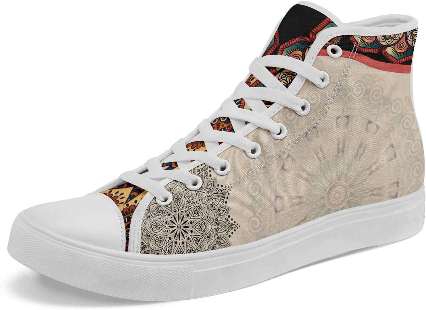 

Высокие кеды AWSOLE в стиле бохо из холщовой ткани для женщин и мужчин, легкие, удобные, художественного дизайна, в стиле йоги, подарочные, шнуровка, повседневные кроссовки, белый/коричневый/серый/бежевый