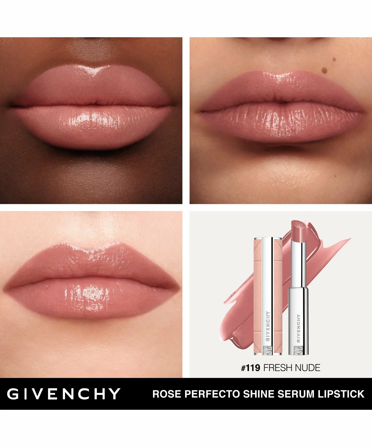Блеск для губ Розовый идеальный блеск Givenchy Beauty, No. 119 Natural Pink — фото 3