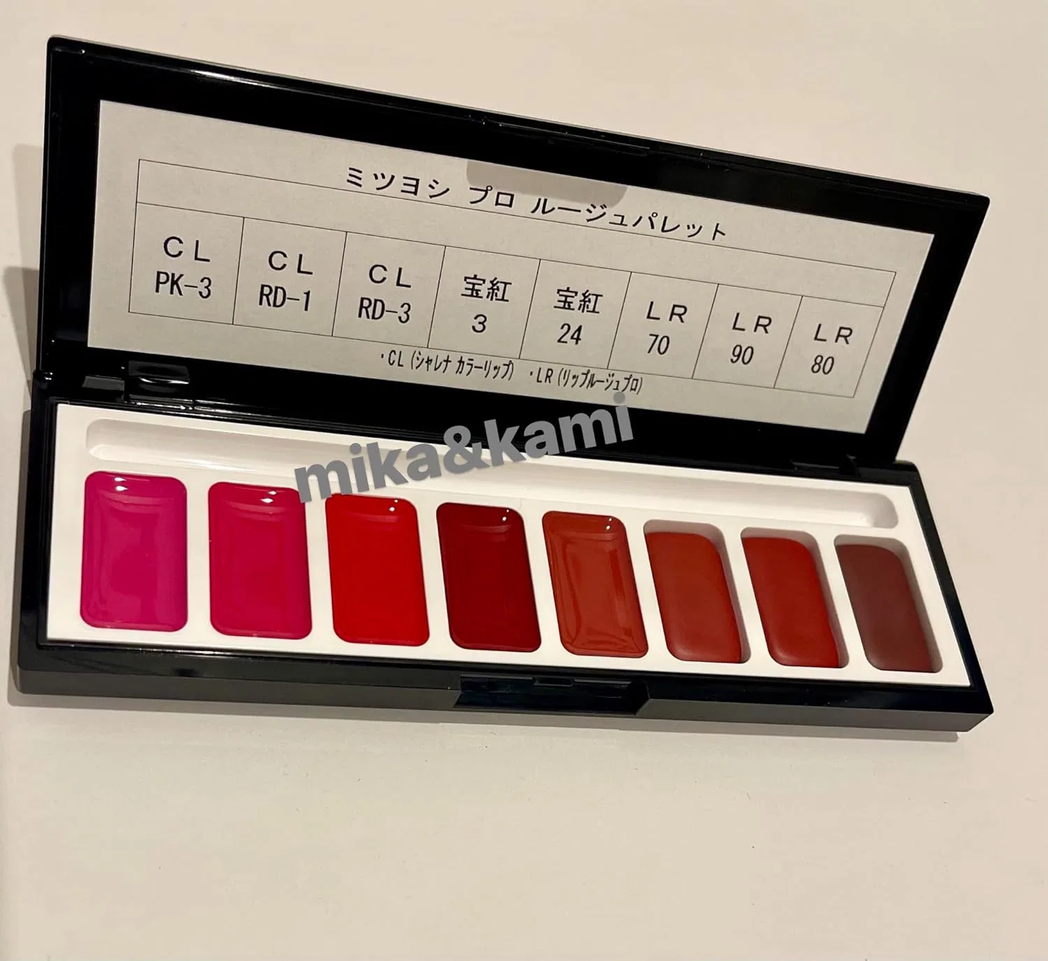 Палетка для губ Miyoshi Mitsuyoshi Pro Rouge Palette 8 цветов — фото 2