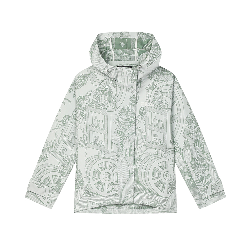 

FILA Женская куртка с принтом по всей поверхности, All Over Print