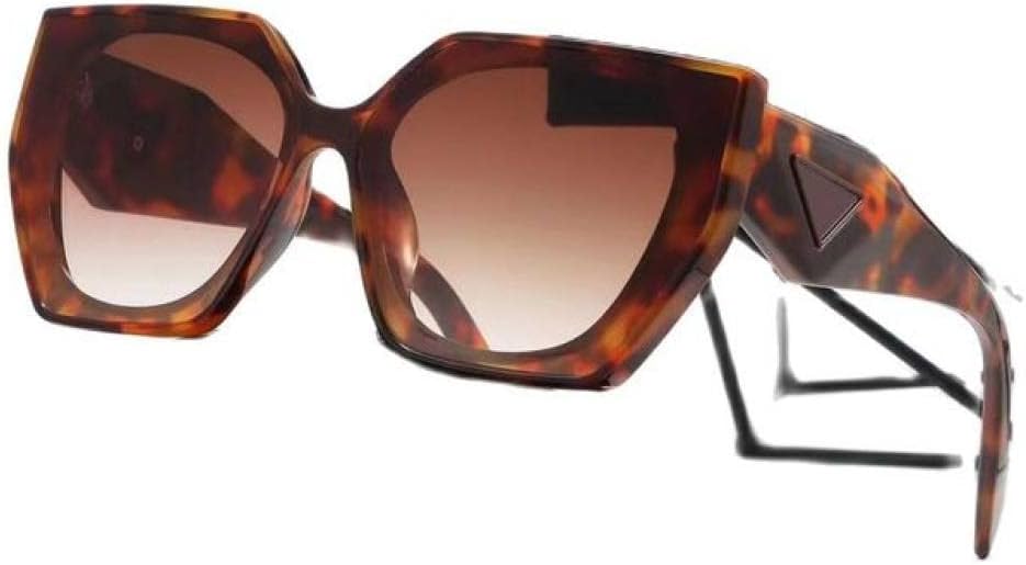 

Женские солнцезащитные очки в оправе «кошачий глаз» большого размера с золотистыми полосками на ножках, для пляжа и рыбалки. Мужские большие солнцезащитные очки UV400, коричневый черепаховый цвет, один размер LANGSER, Black