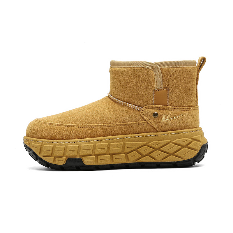 

WARRIOR Термостойкие абразивоустойчивые утепленные высокие ботинки на платформе Unisex Earth Yellow