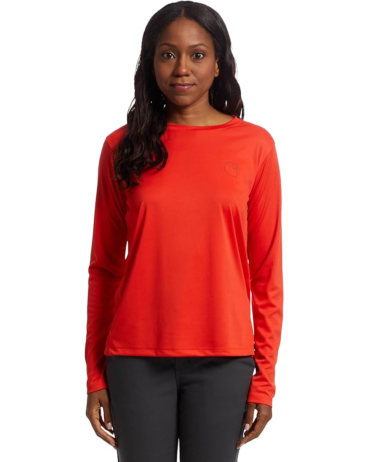 

Свитер Carhartt Force Sun Defender Lightweight Long-Sleeve Graphic T-shirt, цвет Roasted Tomato