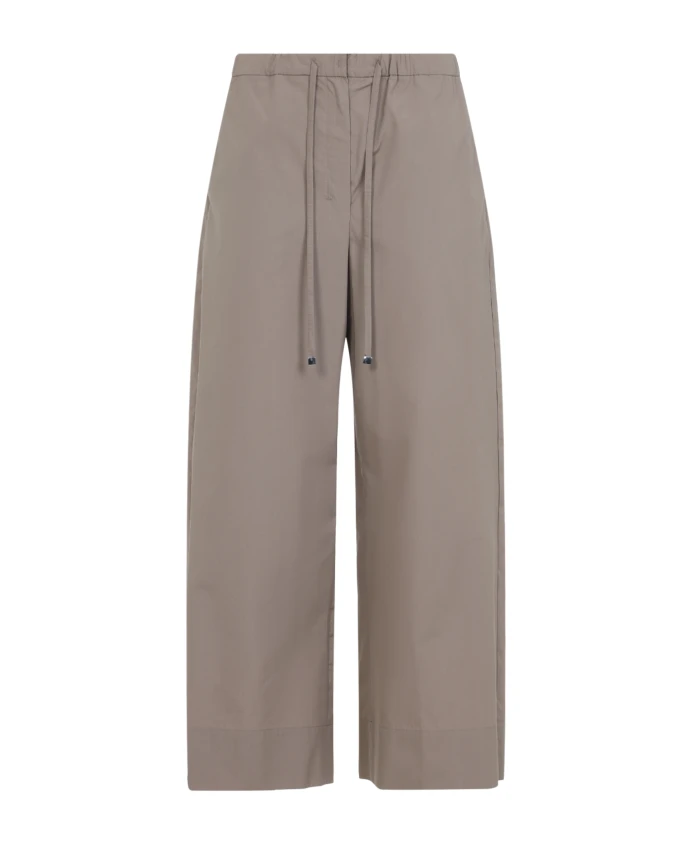 

Нейтральные хлопковые брюки для женщин Max Mara, бежевый