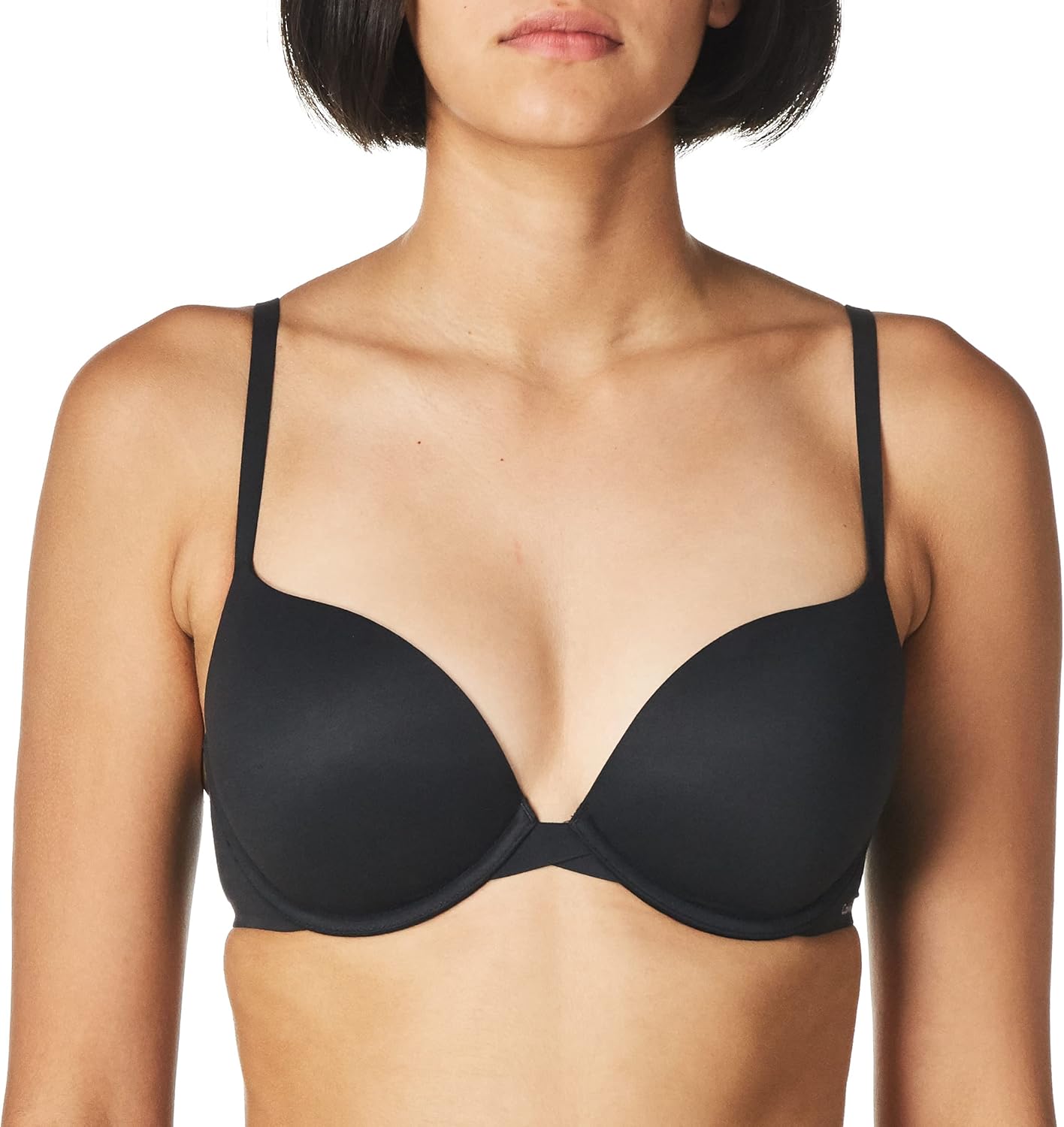 

Женский бюстгальтер Calvin Klein Perfectly Fit Push Up с глубоким вырезом и эффектом памяти, Black