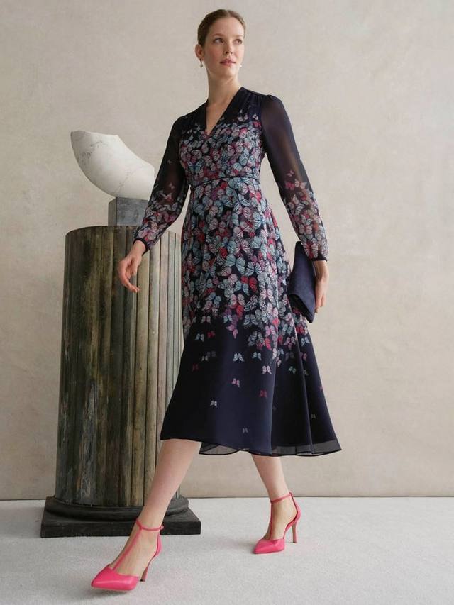

Платье в цветочек аврора Hobbs, цвет Midnight/Multi