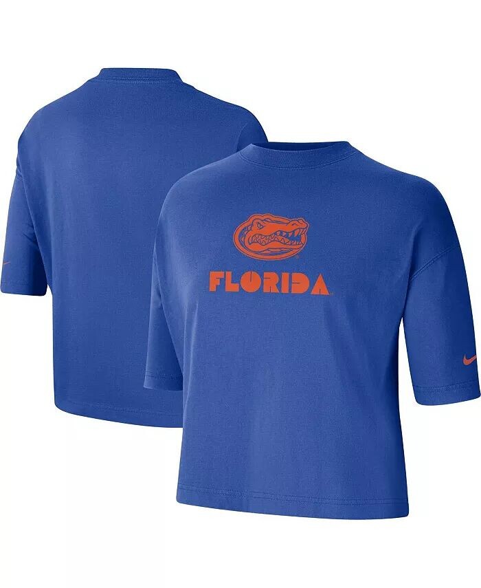 

Женская укороченная футболка Royal Florida Gators Nike