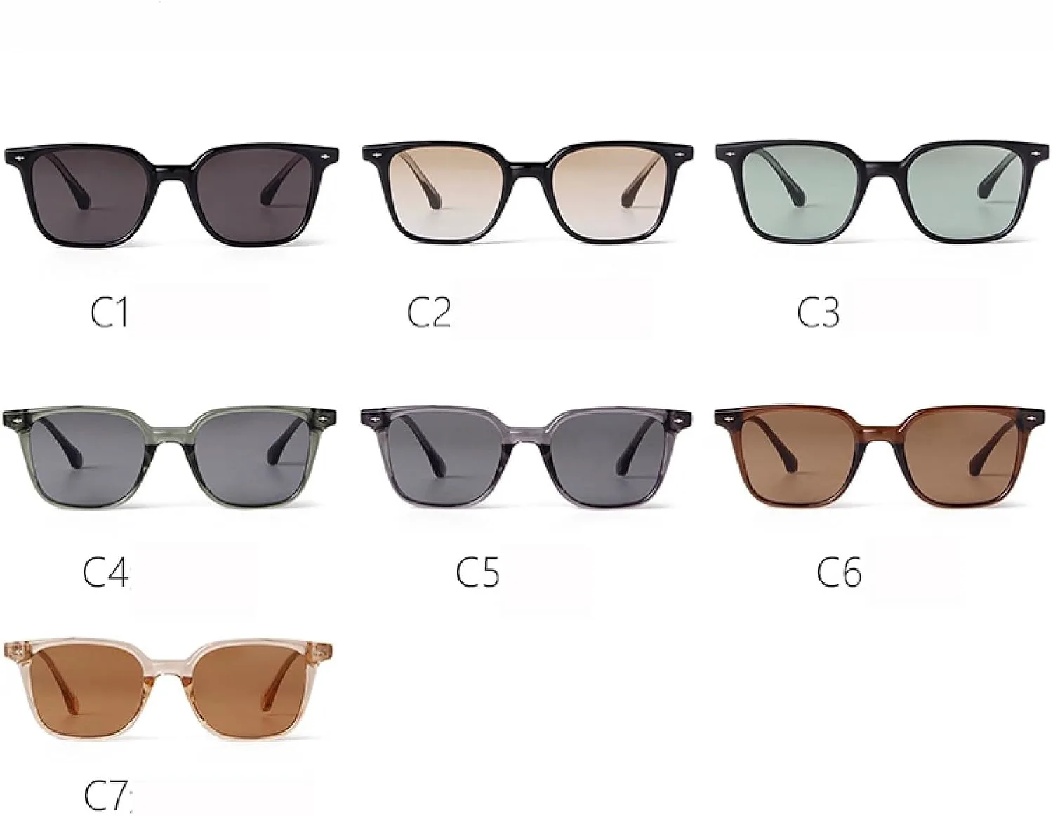 

Солнцезащитные очки с защитой от УФ-излучения UV400 | Маленькая заклепка Tr90 | Для женщин и мужчин, для занятий спортом на открытом воздухе и вождения DSVIGF, 07