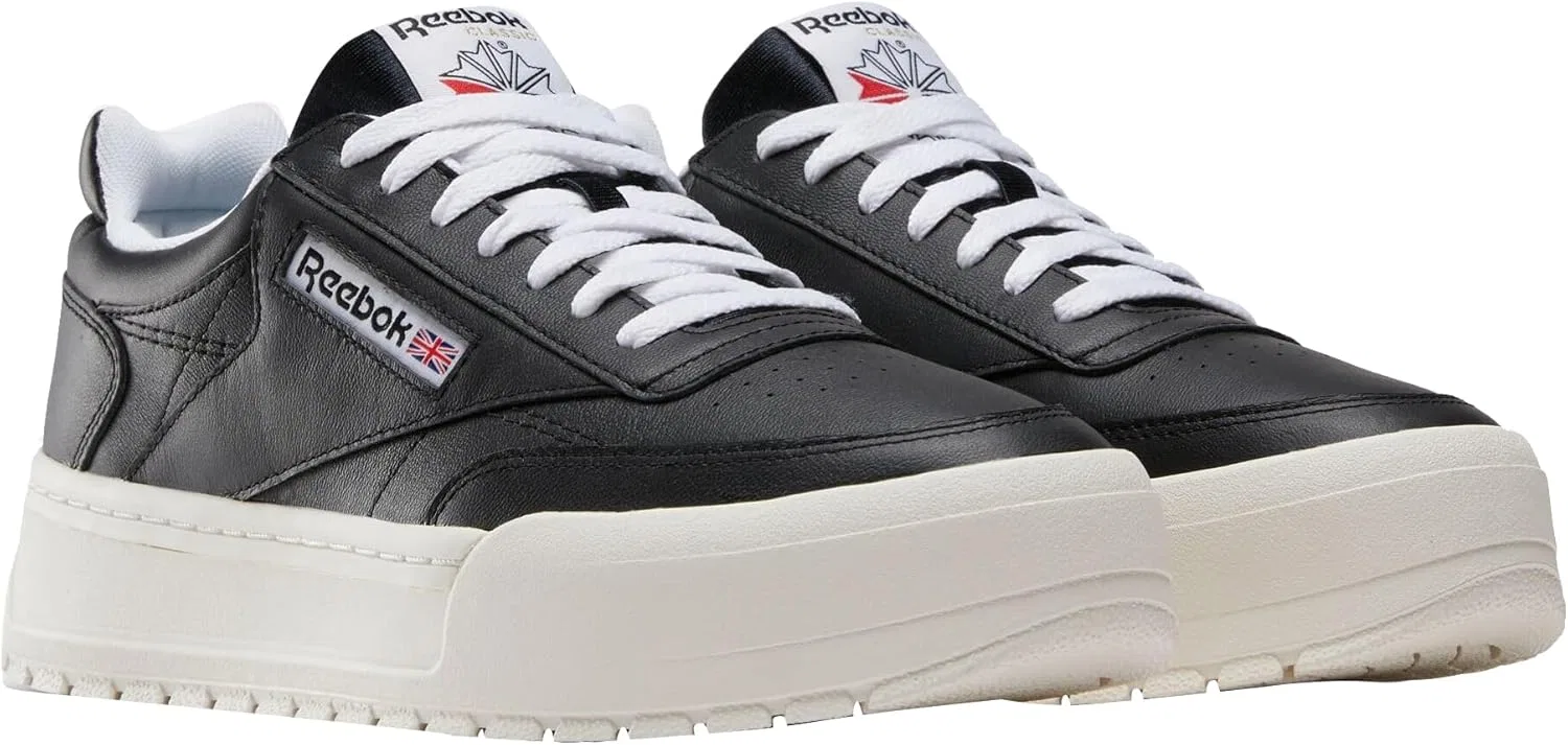 Кроссовки теннисные Reebok Club C Megacourt, Black Chalk White