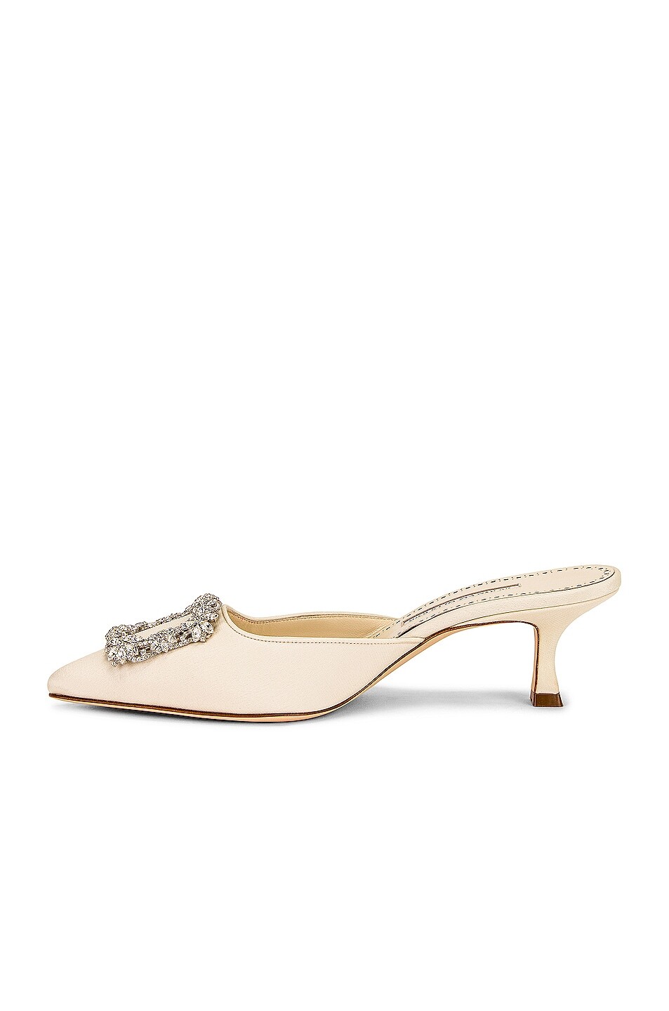 Мюли Maysale 50 Manolo Blahnik, цвет Light Cream — фото 4