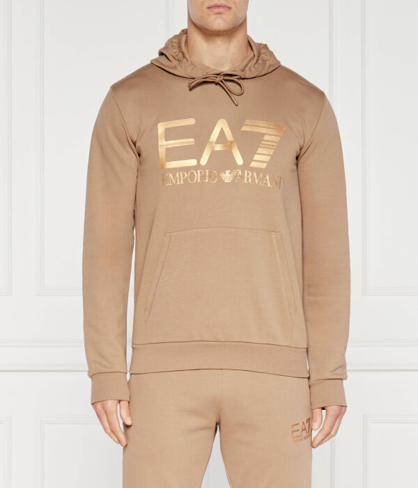 

Толстовка Ea7 Regular Fit, коричневый / золотой