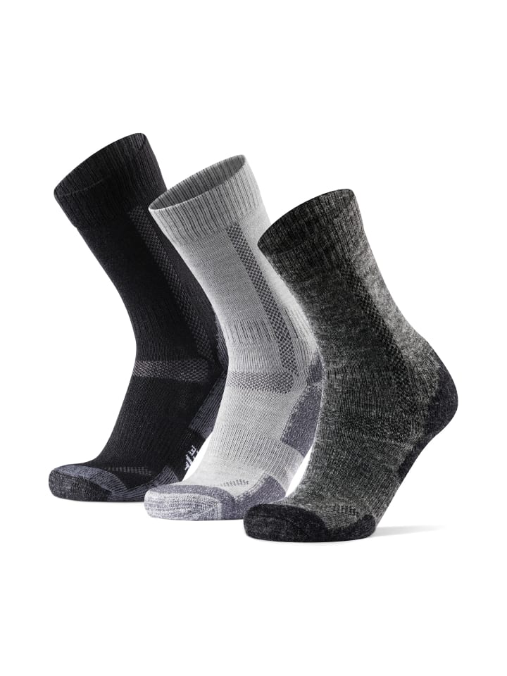 

DANISH ENDURANCE Классические походные носки черного/светло-серого/темно-серого цвета