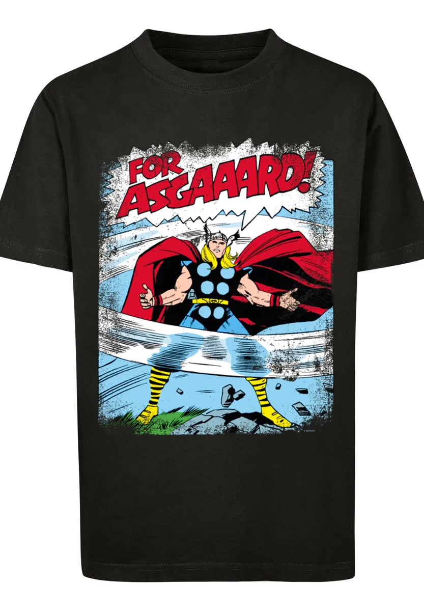 

F4NT4STIC Рубашка с коротким рукавом "F4NT4STIC Kids Marvel Thor Asgard с детской базовой футболкой", черный