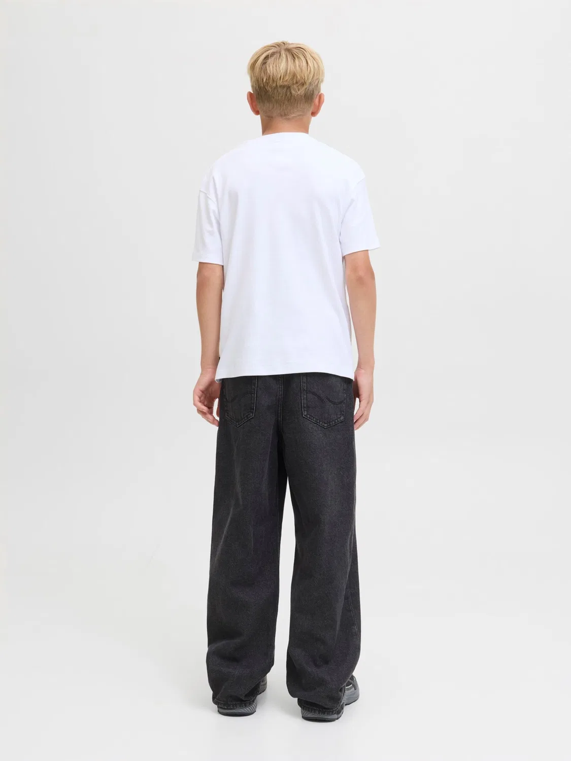 Широкие джинсы 'JJIAlex JJOriginal 706' Jack & Jones Junior, Black Denim — фото 4