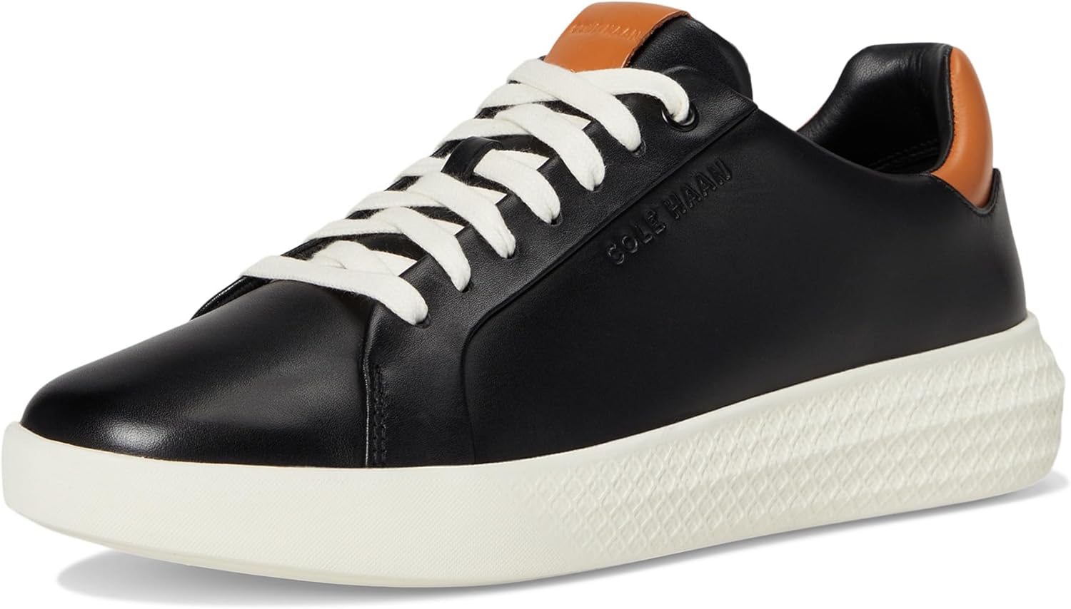 Мужские кроссовки Cole Haan Grand Hurrion Cup с шнуровкой до носка, слоновая кость/черный — фото 2