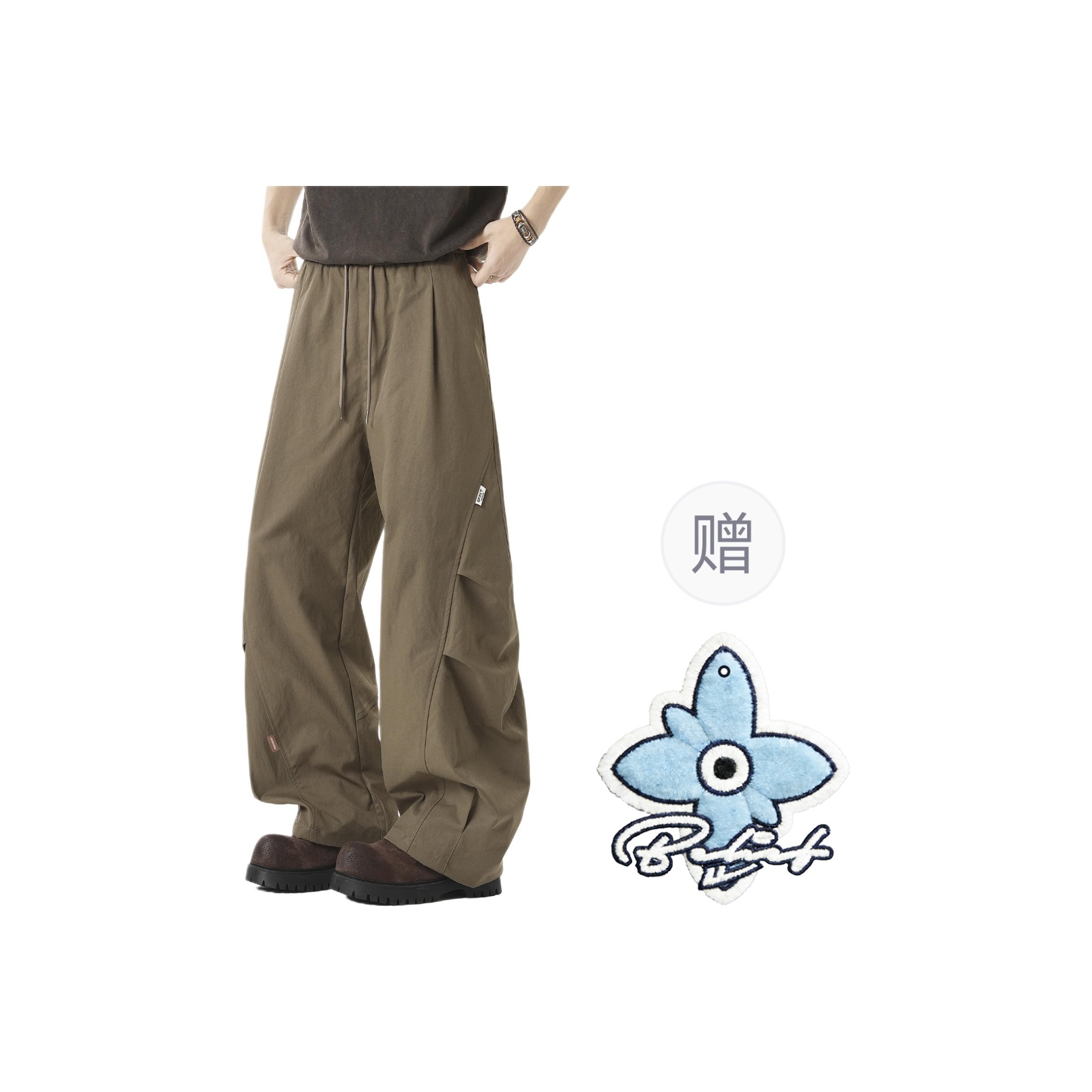 

Кargo-брюки Unisex Moderate WARRIOR, coffee[giveaway brand scented sachet charm]