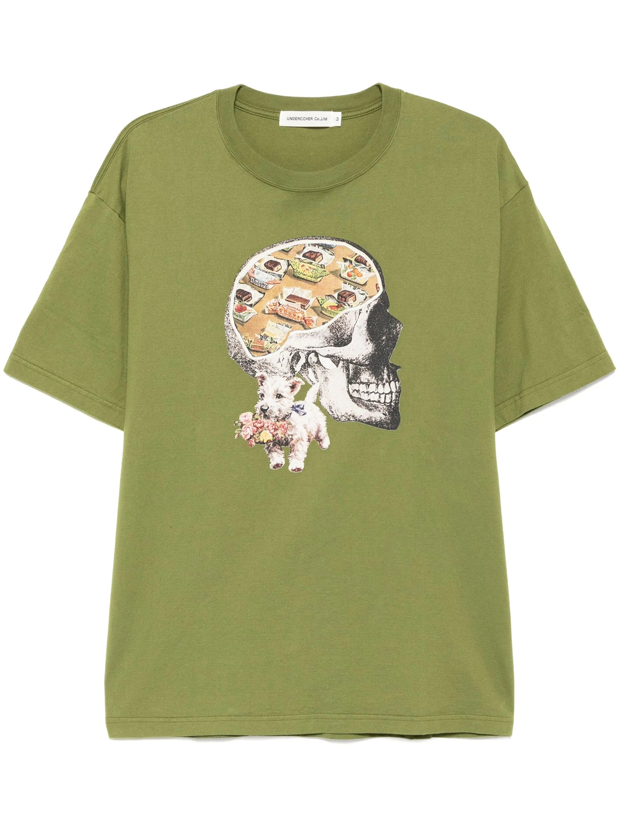 

Футболка с принтом Undercover, зеленый