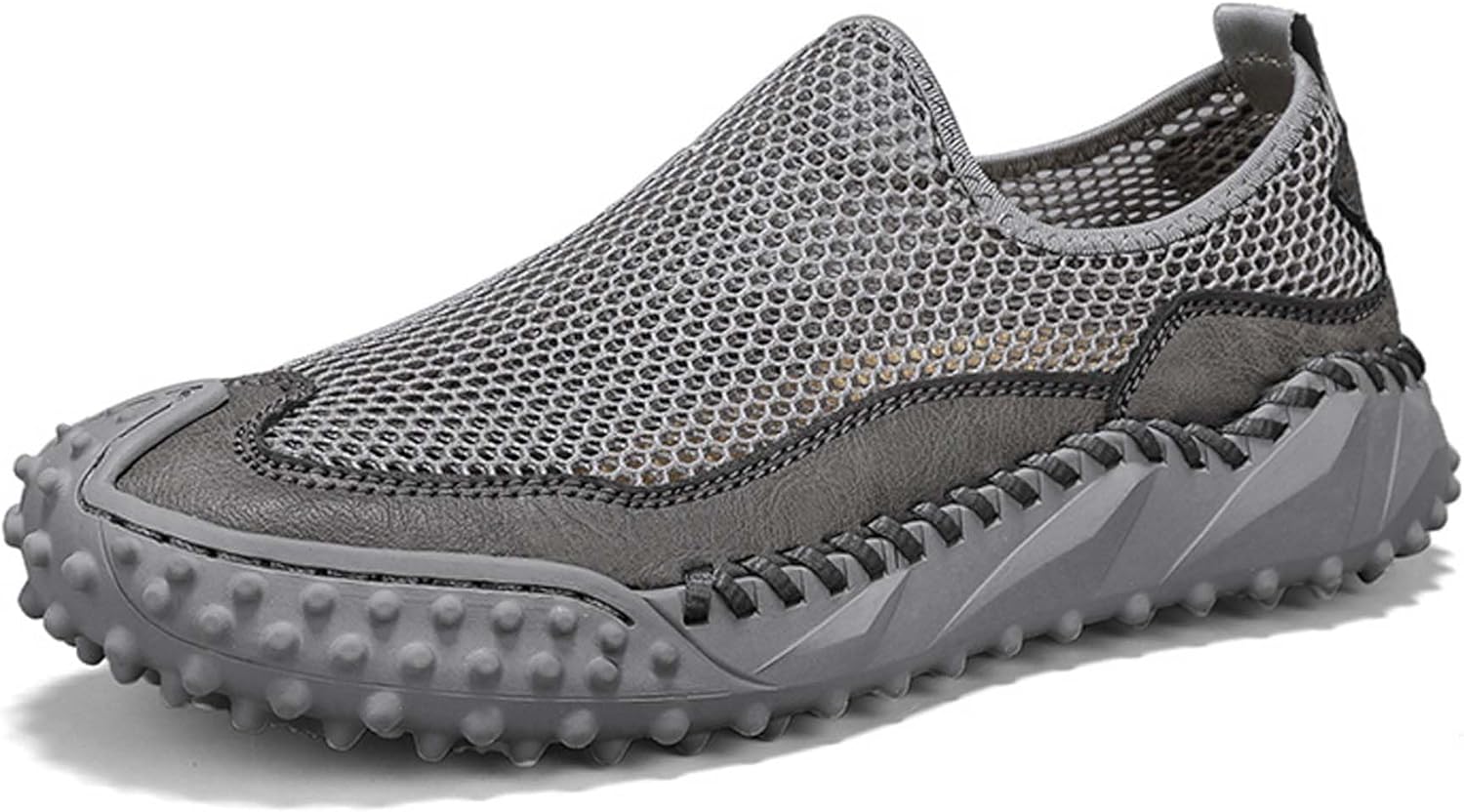 

Мужские повседневные кроссовки для ходьбы Летние дышащие сетчатые ходовые Бизнес кроссовки Комфортные нескользящие лоферы для вождения Generic, серый