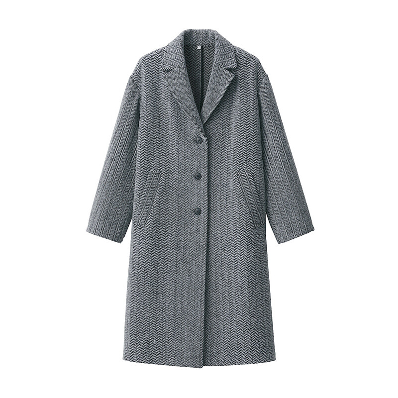 

Пальто женское Muji шерстяное, серый