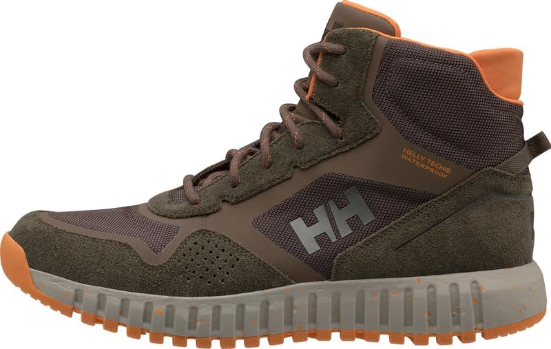 Мужские водонепроницаемые походные ботинки Helly-Hansen Monashee ULLR HELLY TECH, швы HH Seam-Shield, премиальная замша, кожа LWG, DWR без PFC, эспрессо — фото 2