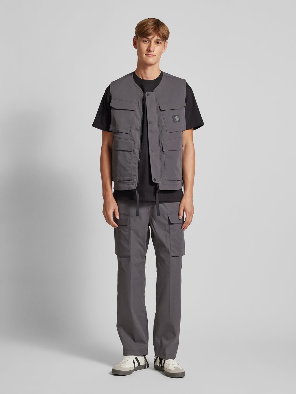 

Жилет с карманами-клапанами модель «БАЛТО» Carhartt Work In Progress, антрацит