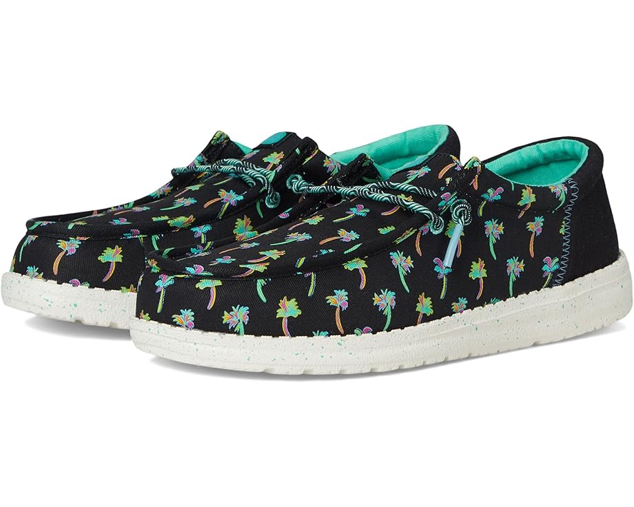 

Лоферы Hey Dude Kids Wally Funk Tropical Palm, цвет Black/Multi