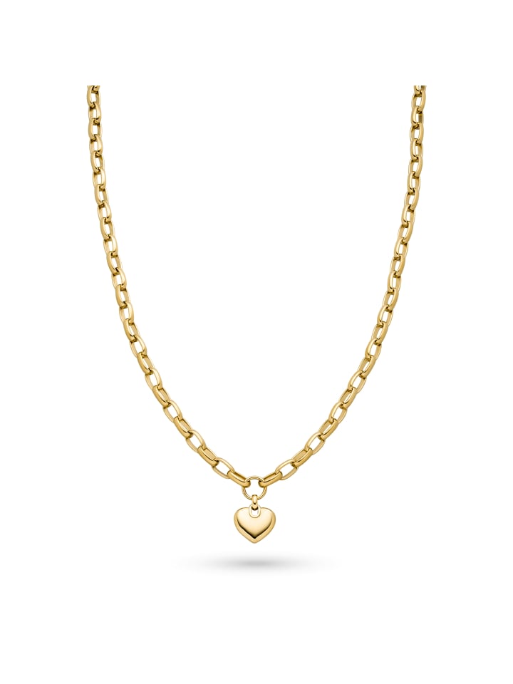 

s.Oliver Массивное золотое колье в форме сердца
