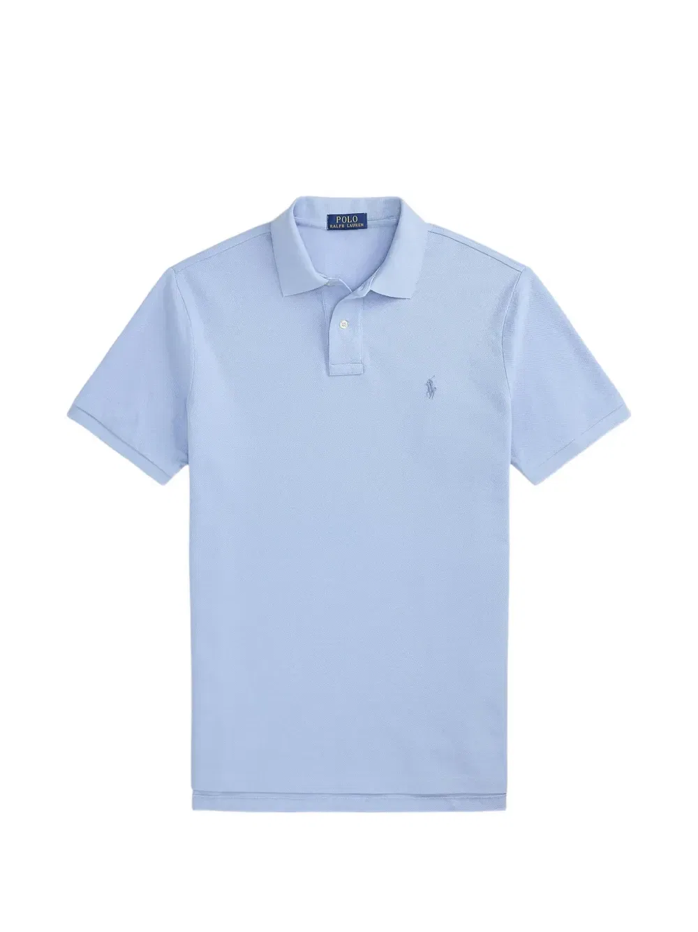 Культовое поло Custom Slim Fit из сетчатой ткани Polo Ralph Lauren, синий