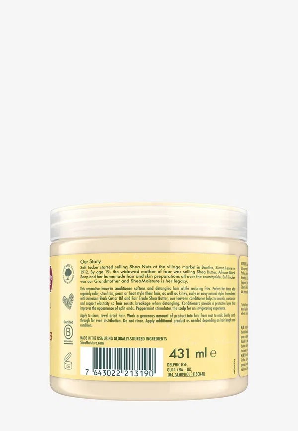 Кондиционер для восстановления волос Jamaican Black Castor Oil Leave-in Conditioner Sheamoisture, 431 мл — фото 2