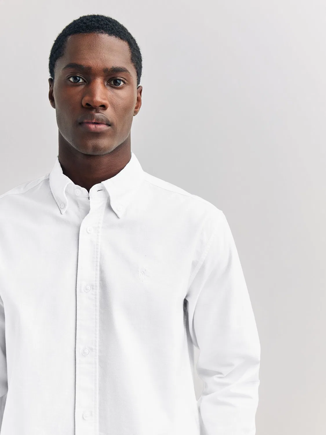 Рубашка Оксфорд, Regular Fit, White Next — фото 4