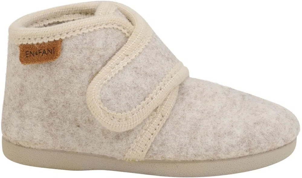 Домашние тапочки с застежкой-липучкой Slippers Wool Hook and Loop En Fant, бежевый — фото 2