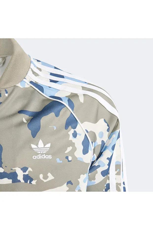 Детская куртка для девочек с принтом Originals sst top kids green jacket Adidas, Multicolor — фото 3